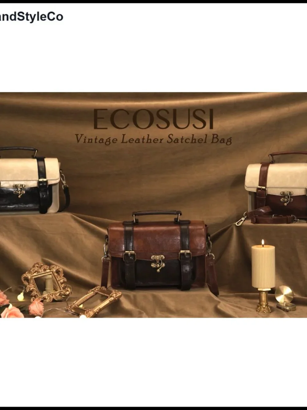 Women's PU Leather Satchel Purse Crossbody Messenger Bag Work College Bag